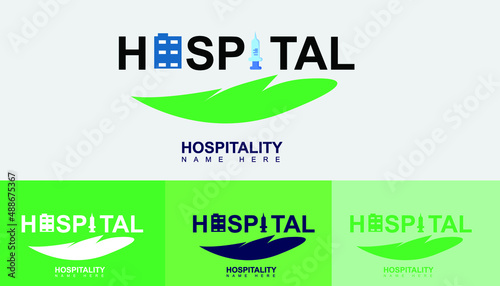 modern vector hospiltal healty logo design for brand and hospital