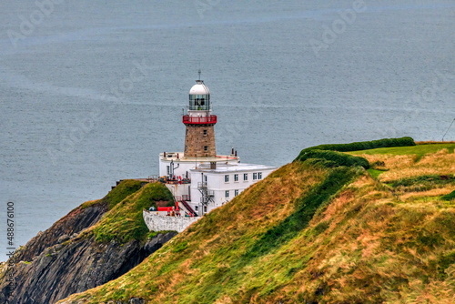 Photography Baily Lighthouse the famous Dublin landmark in Ireland
