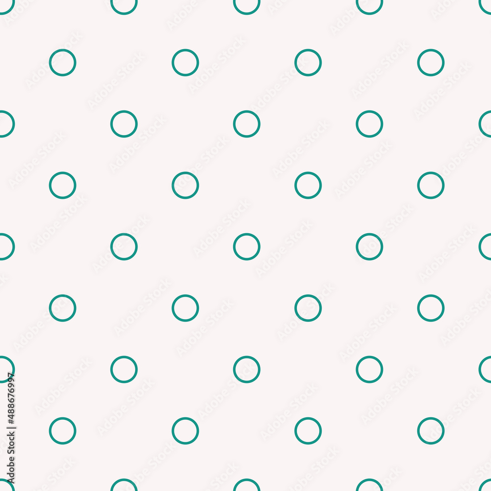 Seamless pattern with circles. Abstract geometric pattern with blue circles. Geometric pastel background with cute confetti.