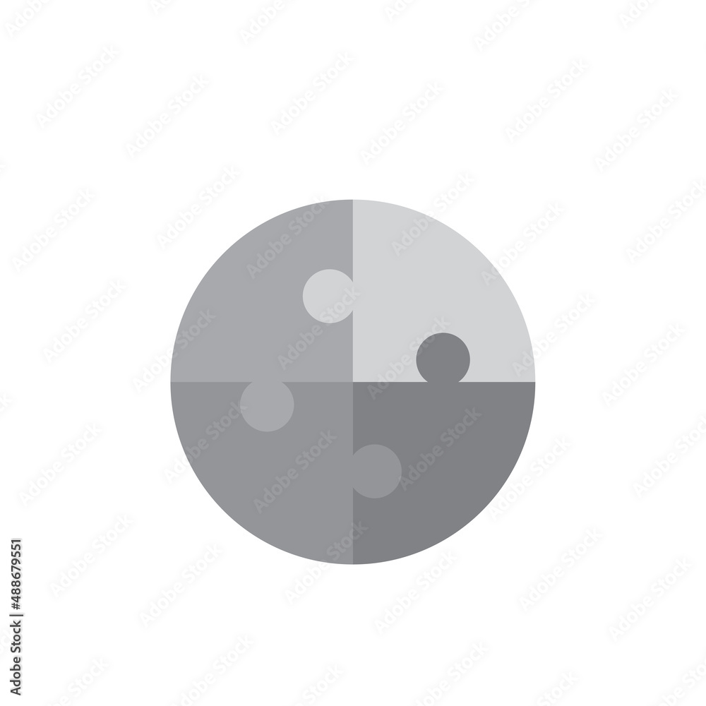 Round gray puzzle. Creative design. Creative business concept idea. Circle geometric shape. Vector illustration. stock image. Round gray puzzle. Creative design. Creative business concept idea. Circle geometric shape. Vector illustration. stock image.
