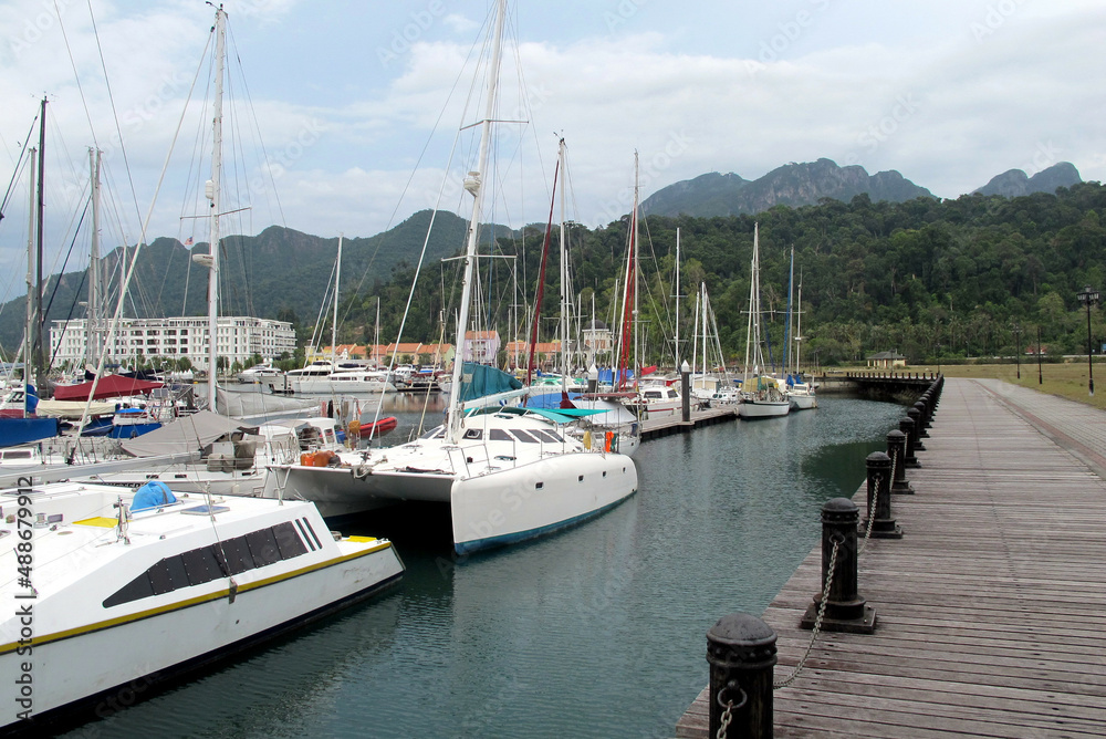 Fototapeta premium boats in marina