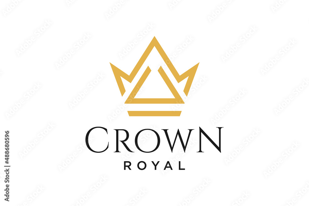initial logo letter U with crown vector symbol illustration design initial logo letter U with crown vector symbol illustration design