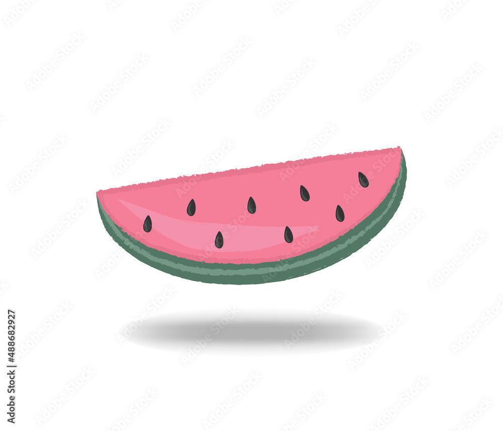 Piece of red watermelon. The picture can be used for postcards too, banners. Piece of red watermelon. The picture can be used for postcards too, banners.