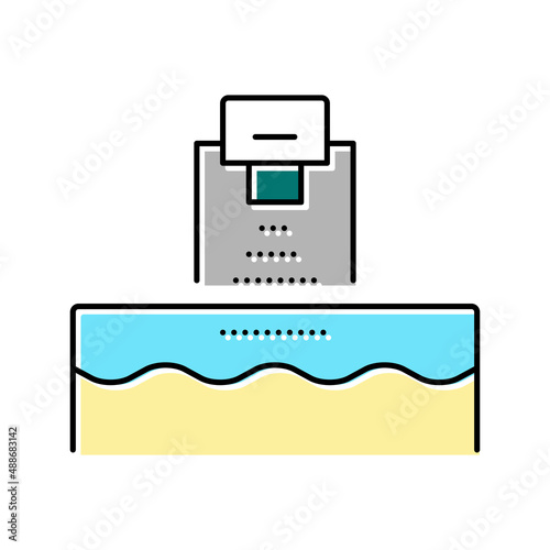 washing machine color icon vector illustration