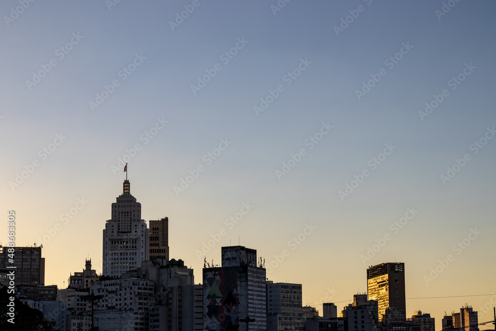 Skyline of Sao Paulo downtown area.
