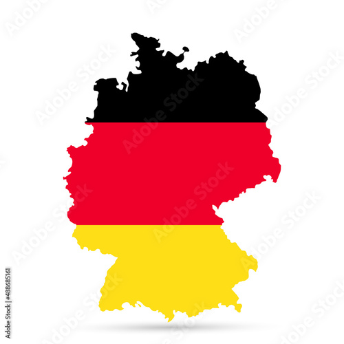 Germany Flag Map