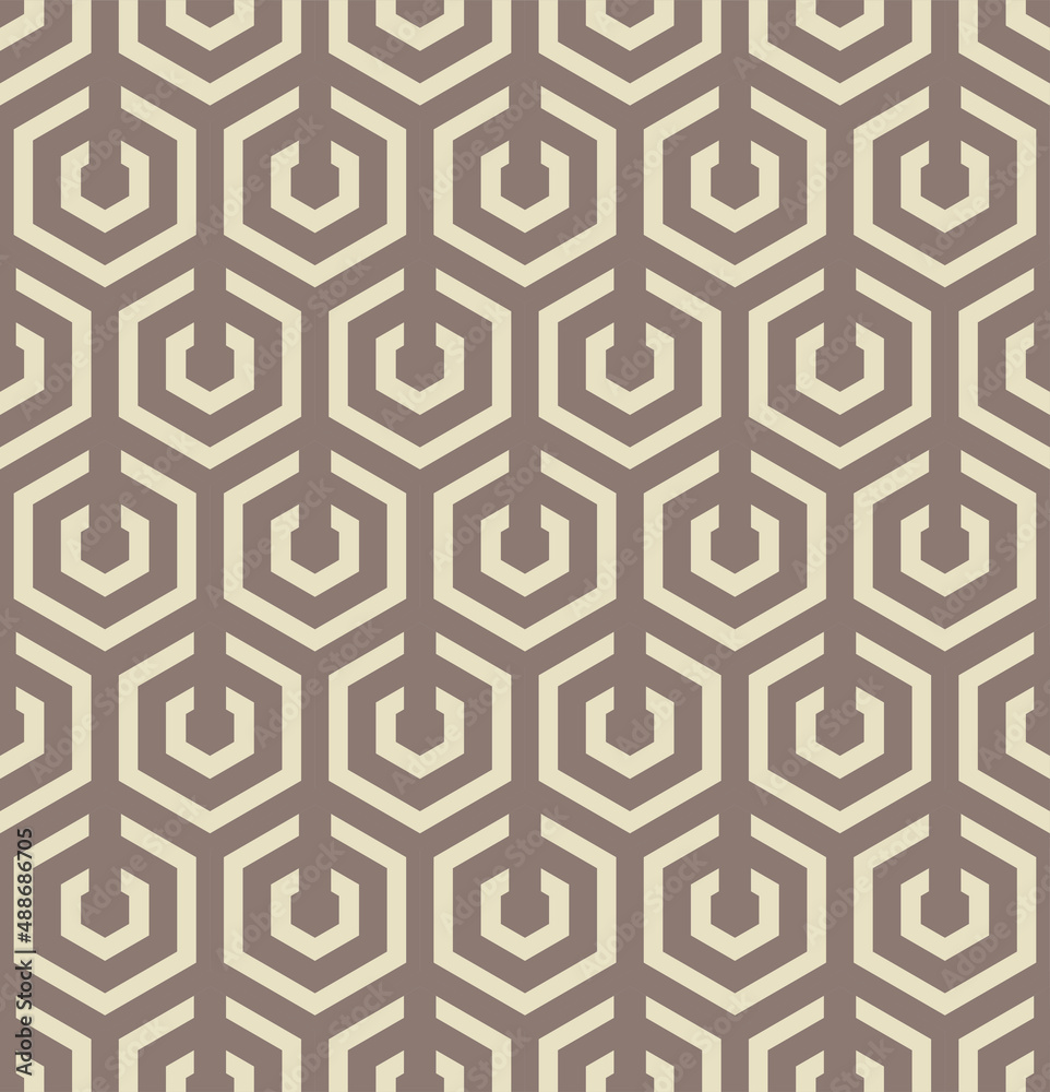 Japanese Tribal Hexagon Vector Seamless Pattern Japanese Tribal Hexagon Vector Seamless Pattern