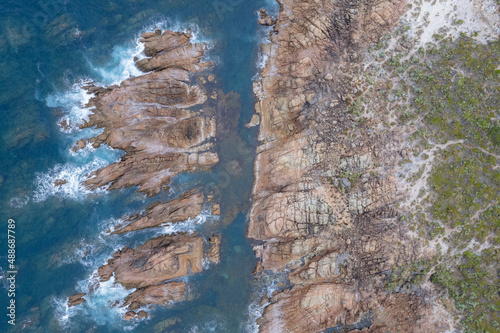 Looking down at Canal Rocks in Yallingup, Western Australia photo