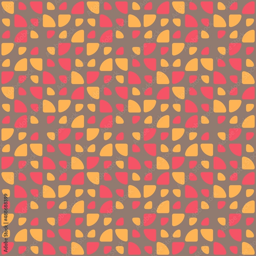 custom made wallpaper toronto digitalRounded abstract seamless pattern - accent for any surfaces.