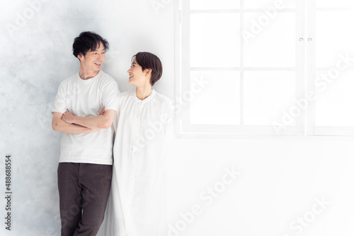 Canvas Print 笑顔の夫婦・カップル