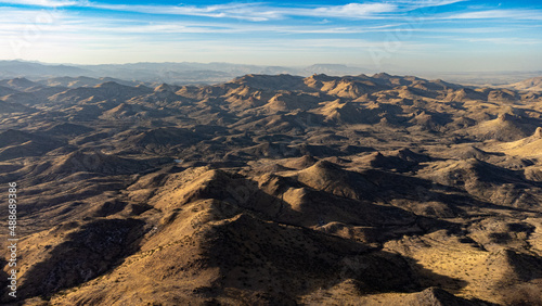 Vista aérea de montañas en el estado de Chihuahua, México
