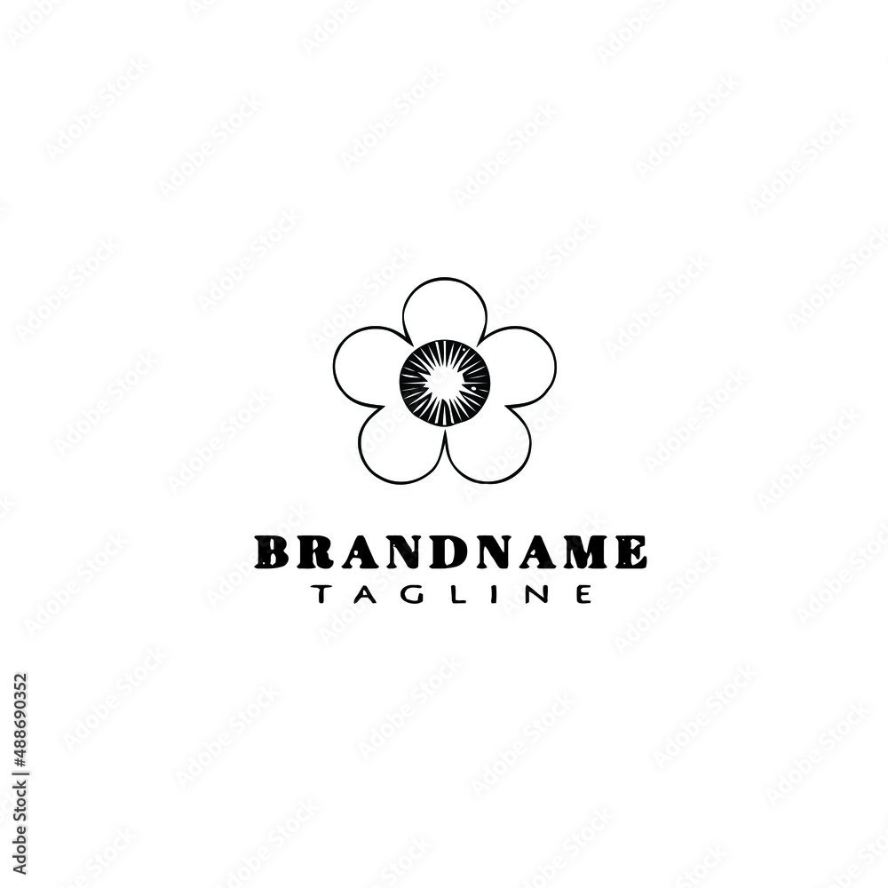 flower logo cartoon icon design template black isolated vector illustration flower logo cartoon icon design template black isolated vector illustration