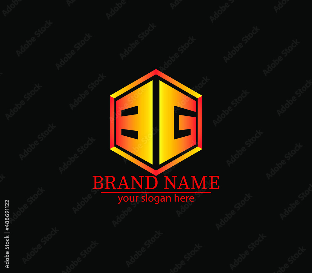BG,bg creative polygon two letter logo design victor, letter logo BG,bg creative polygon two letter logo design victor, letter logo