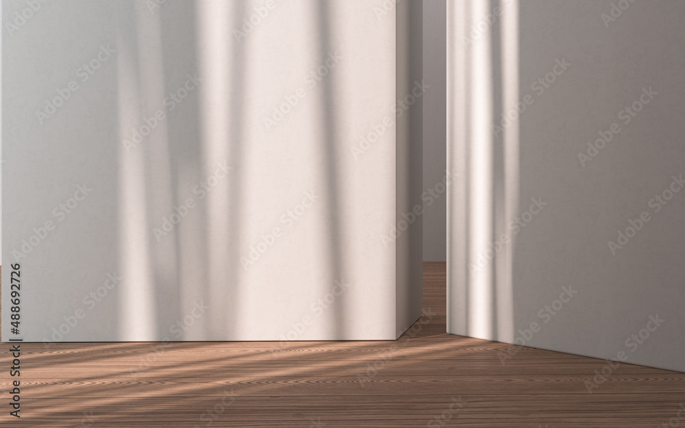 Empty room with wooden floor, 3d rendering. Empty room with wooden floor, 3d rendering.