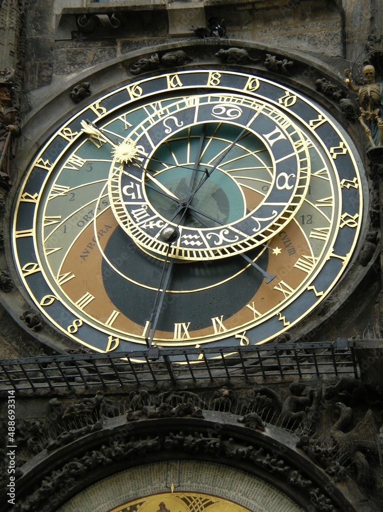 elaborate clock face