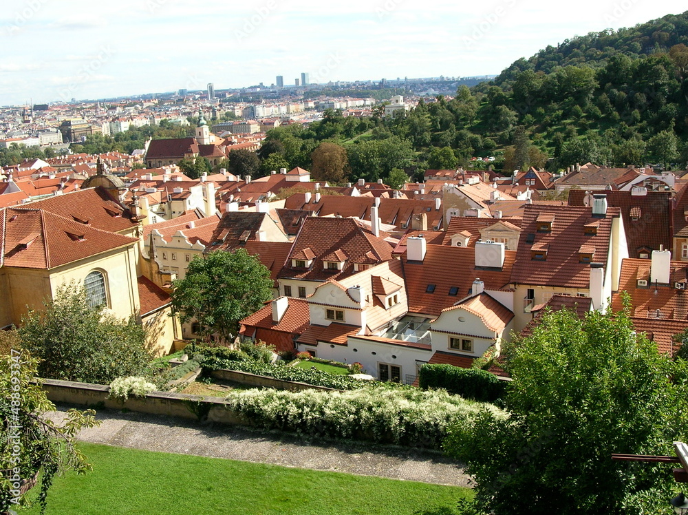 view of the red rooftops
