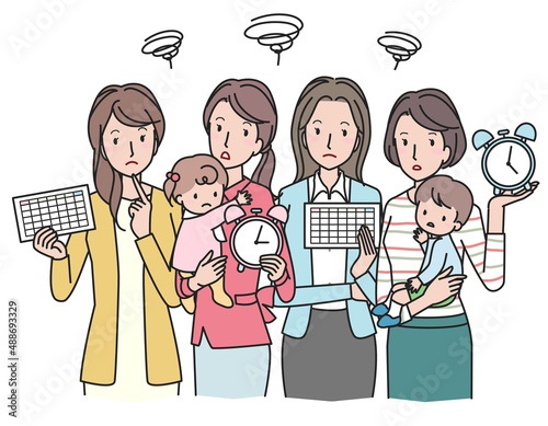 時間とスケジュールに困るワーキングマザー