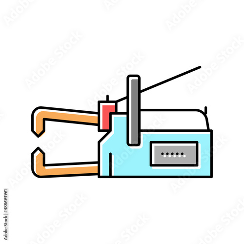 non-consumable electrode welding color icon vector illustration