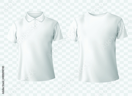 male white polo shirt Backgound png