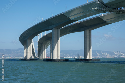 under side view of the bay bridge © justin