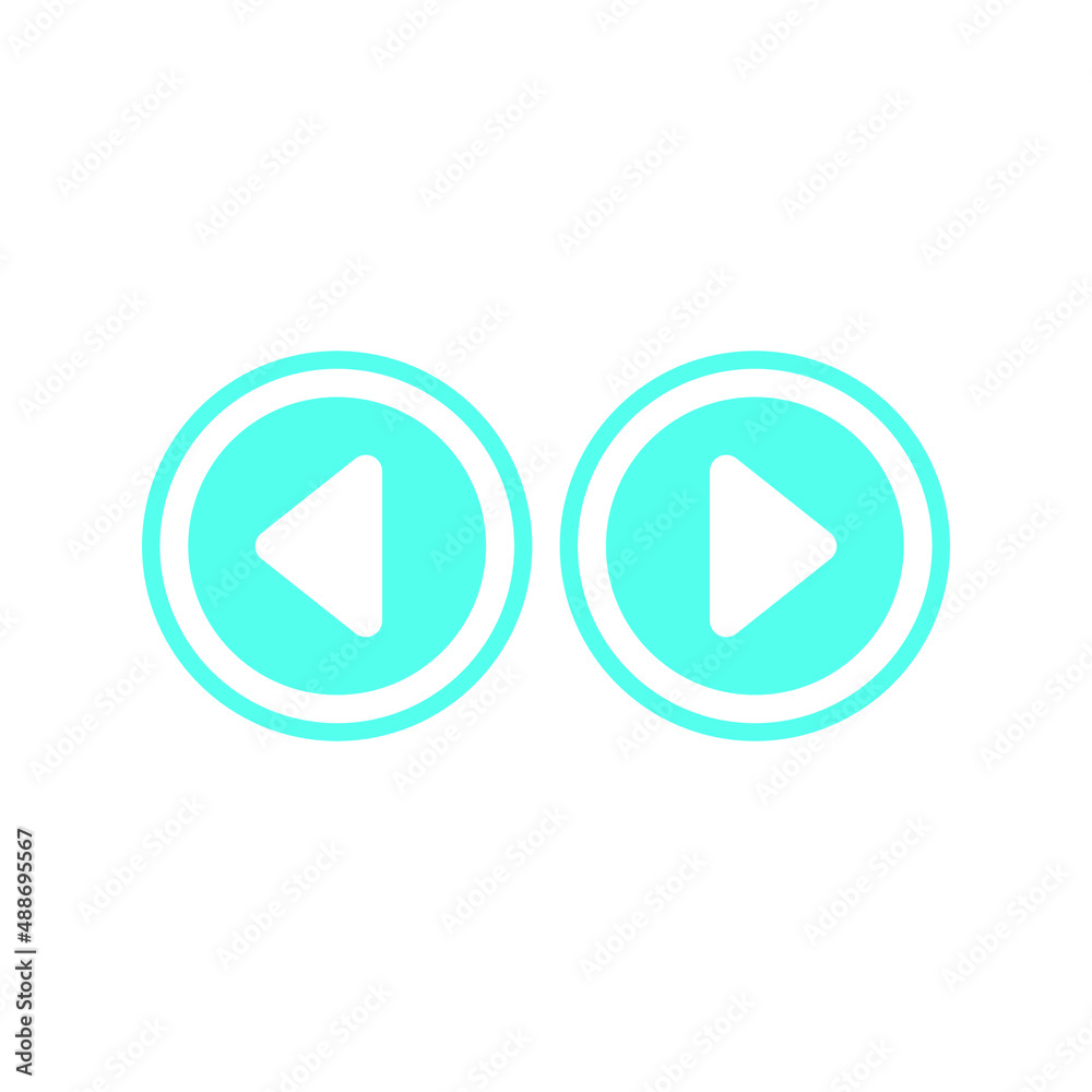 Play button icon in trendy flat style isolated on grey background. Play symbol for your web site design, logo, app, UI. Vector illustration Play button icon in trendy flat style isolated on grey background. Play symbol for your web site design, logo, app, UI. Vector illustration