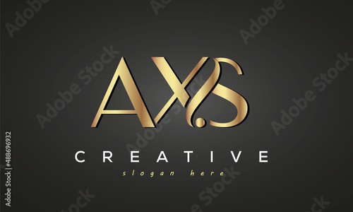 AXS creative luxury logo design	 photo