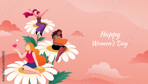 Happy Women's Day greeting card