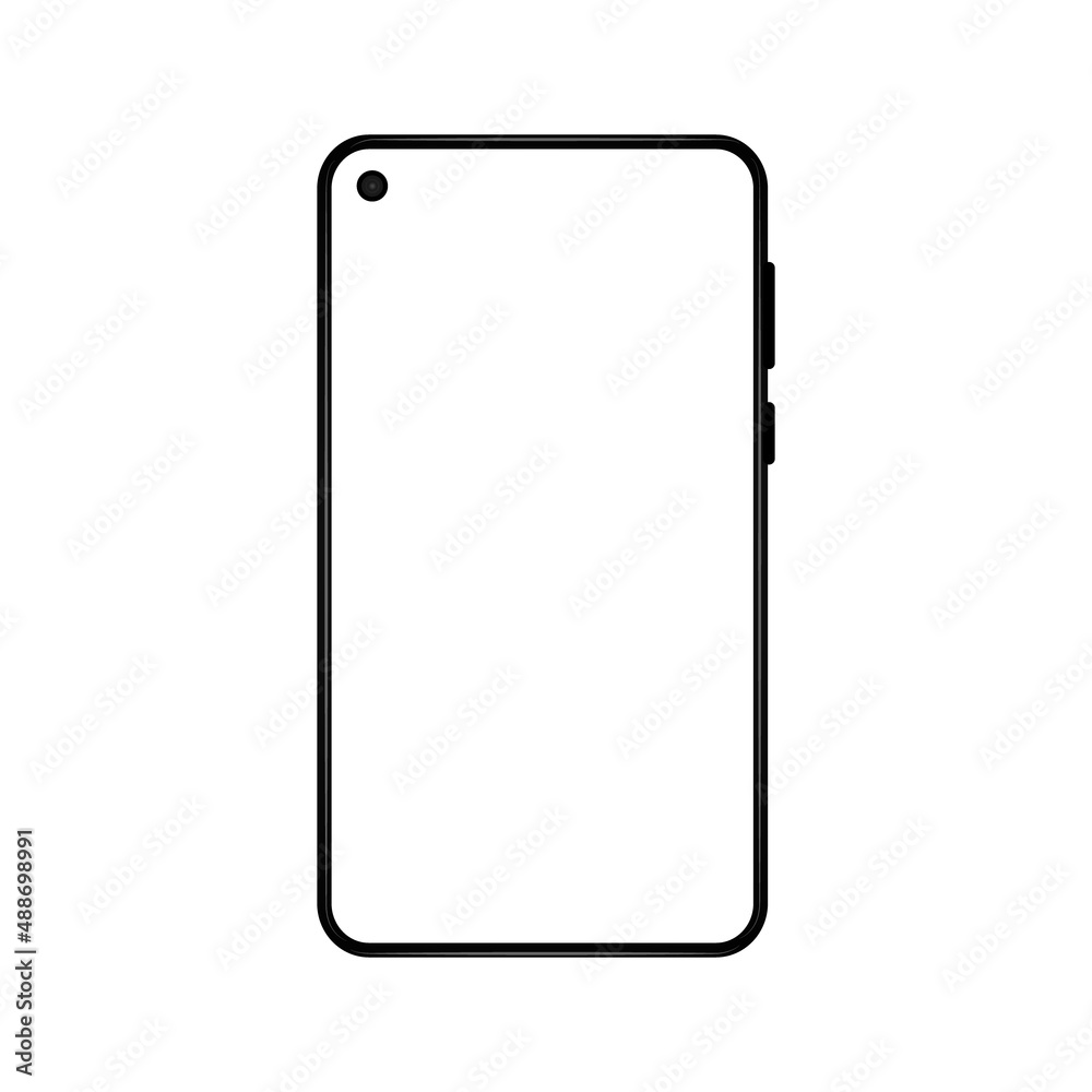 Mobile smartphone phone mockup design isolated Mobile smartphone phone mockup design isolated