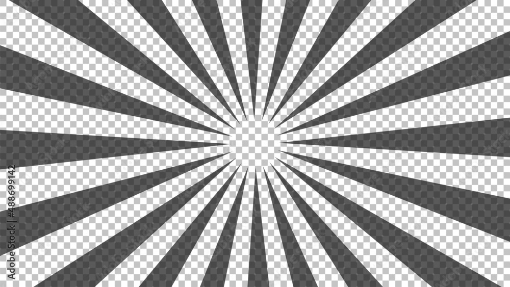 Fototapeta premium Black comic book transparent background