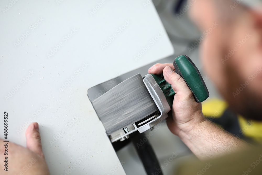 Fototapeta premium Busy concentrated person at work