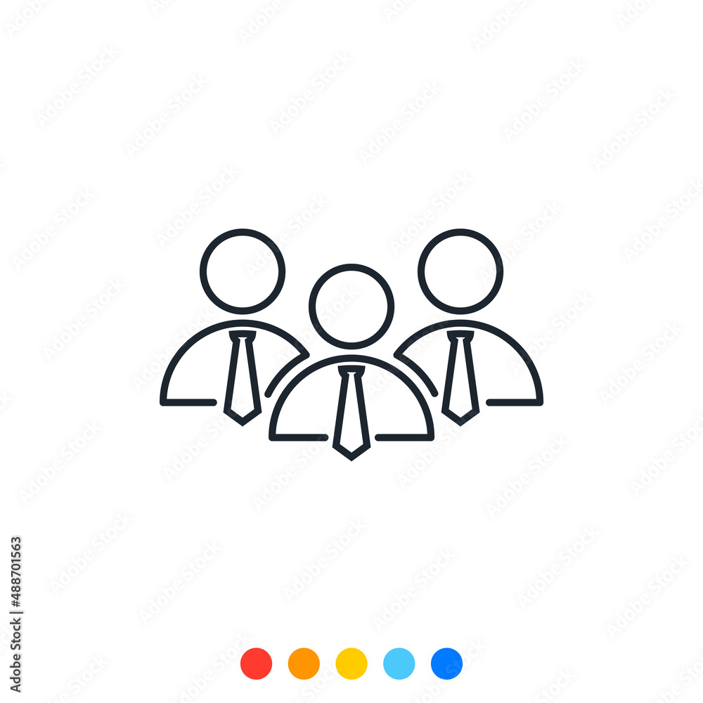Simple people icon, Icon of grouping of people. Simple people icon, Icon of grouping of people.