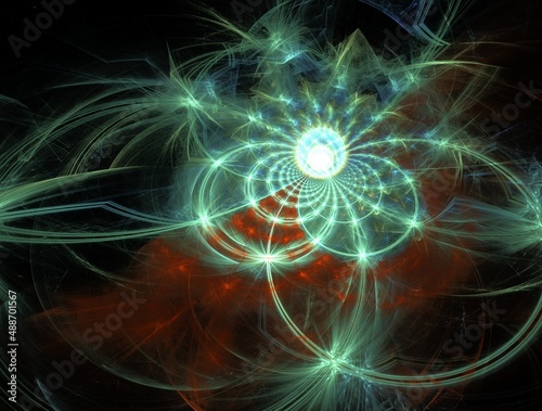 Imaginatory fractal abstract background Image