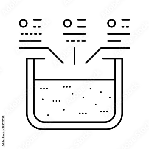 extrusion aluminium production line icon vector illustration