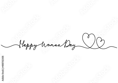 One continuous single line ...