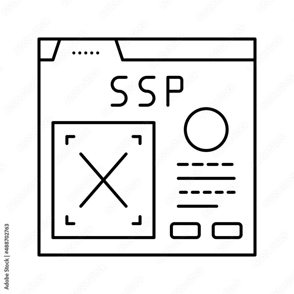 supply-side platform line icon vector illustration supply-side platform line icon vector illustration