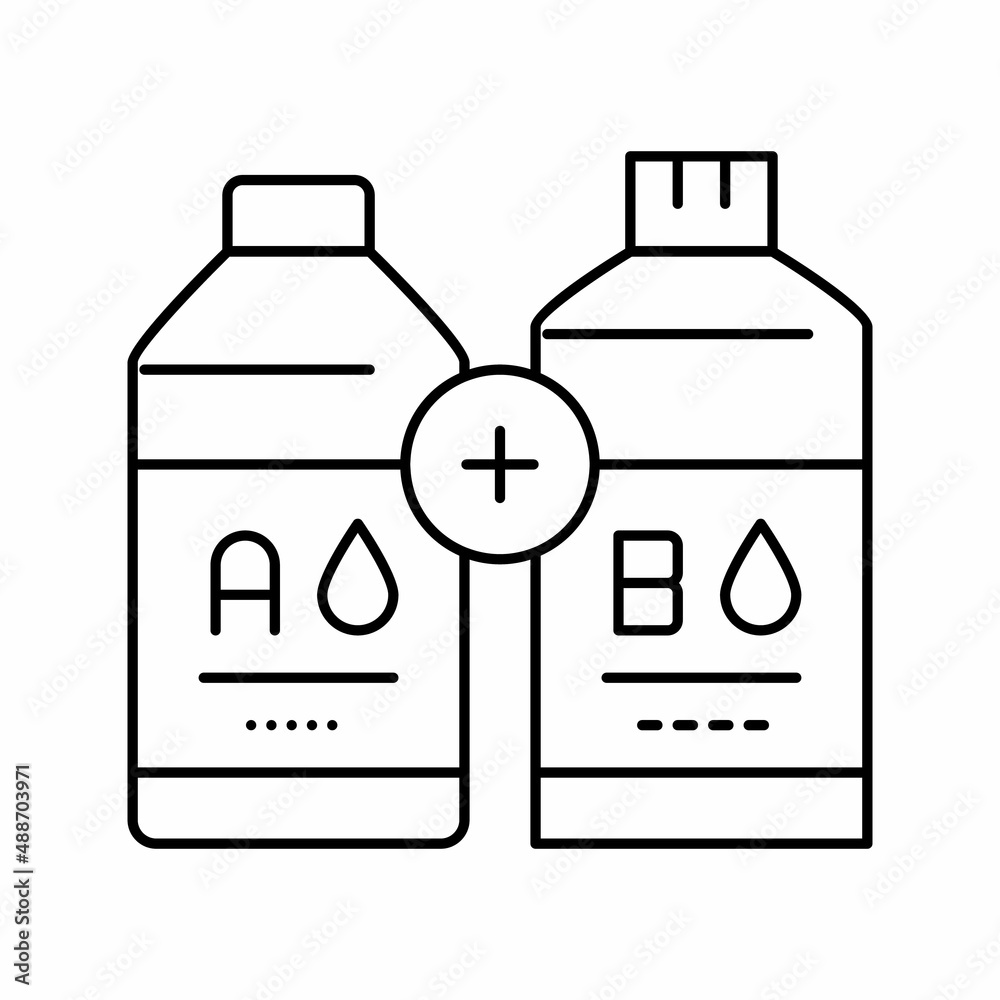 liquid resin art line icon vector illustration liquid resin art line icon vector illustration