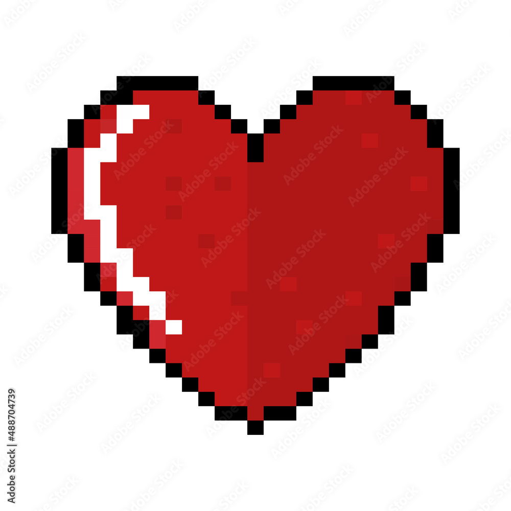 heart pixel icon heart pixel icon