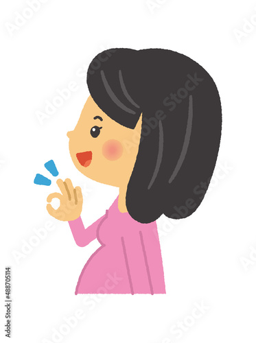 妊娠　妊婦　マタニティ　三頭身