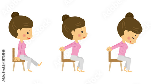 人　三頭身　イラスト