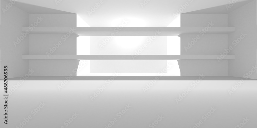 Abstract White Architecture Design Concept Abstract White Architecture Design Concept