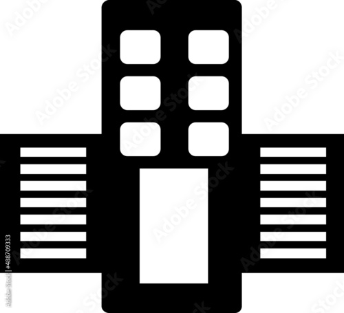 Bulding hospital icon vector illustration..eps