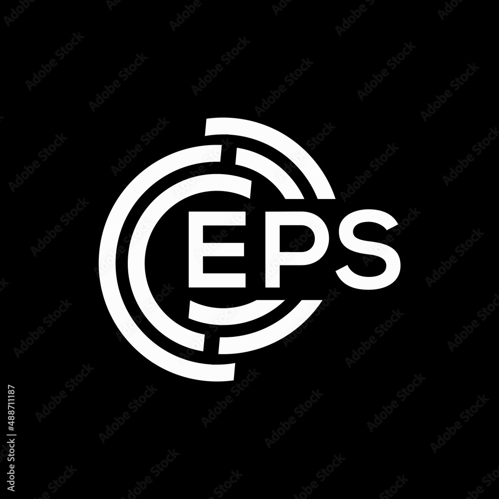 EPS letter logo design on black background. EPS creative initials letter logo concept. EPS letter design.