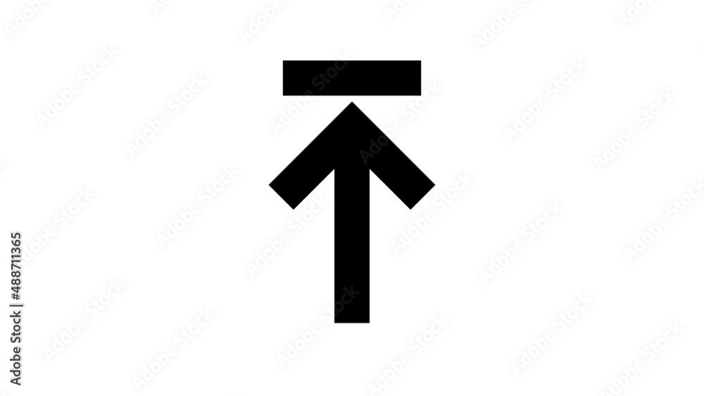 Animation of upload symbol, arrow animation on white transparent background with alpha channel. Animation of upload symbol, arrow animation on white transparent background with alpha channel.