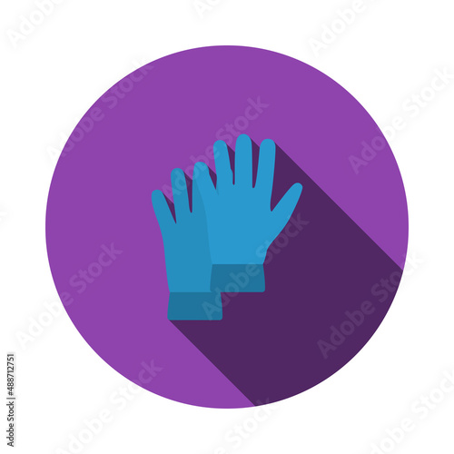 Rubber Protective Gloves Icon