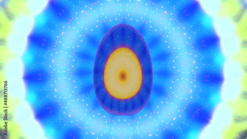 Abstract multicolored background with Easter egg Abstract multicolored background with Easter egg