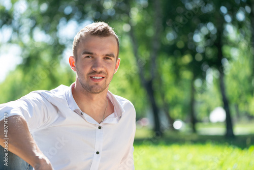 Young man in the park