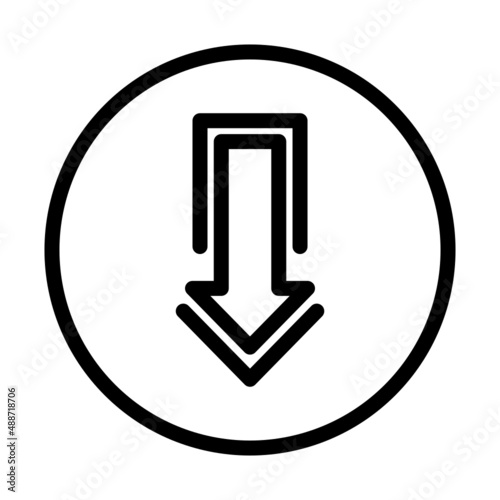 arrow down icon 