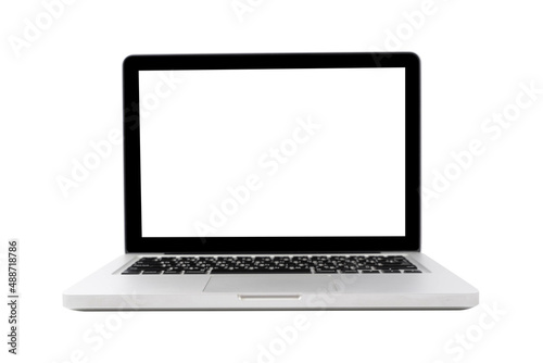 laptop isolate blank screen display mockup pc