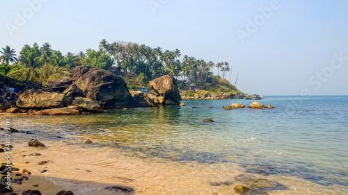 Wild beach near Palolem beach in South Goa