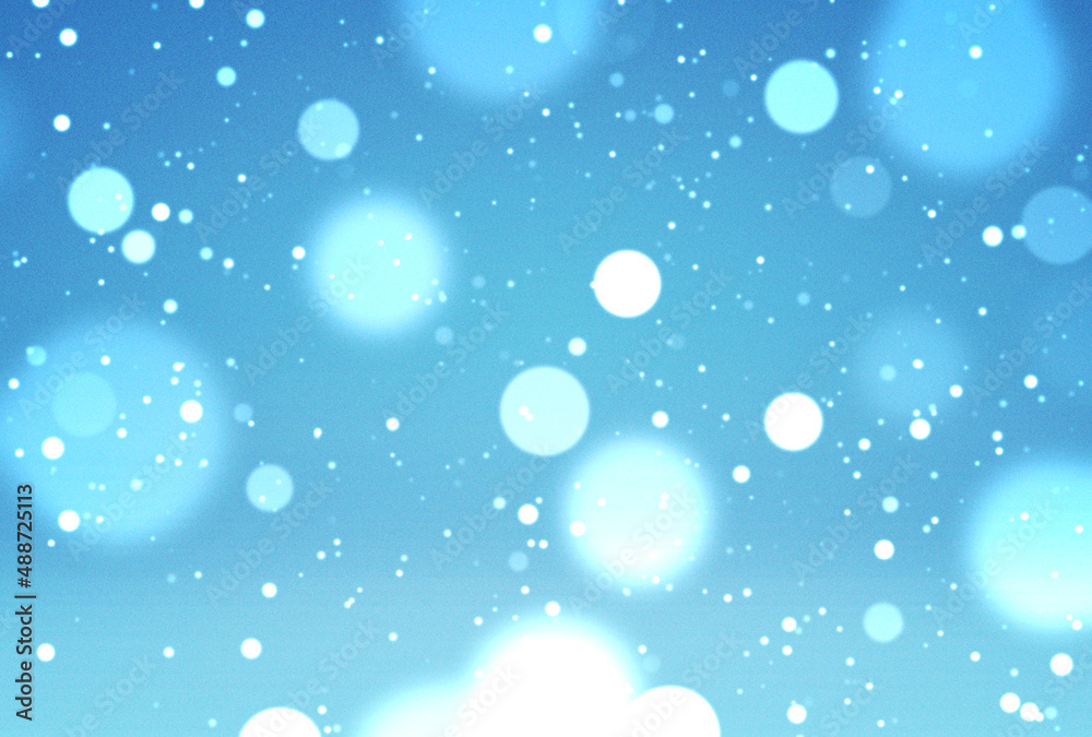 背景素材_イルミネーション_水色 背景素材_イルミネーション_水色